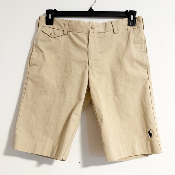 Ralph Lauren Pants - Ralph Lauren Sport Khaki Cotton Chino Bermuda Logo Shorts